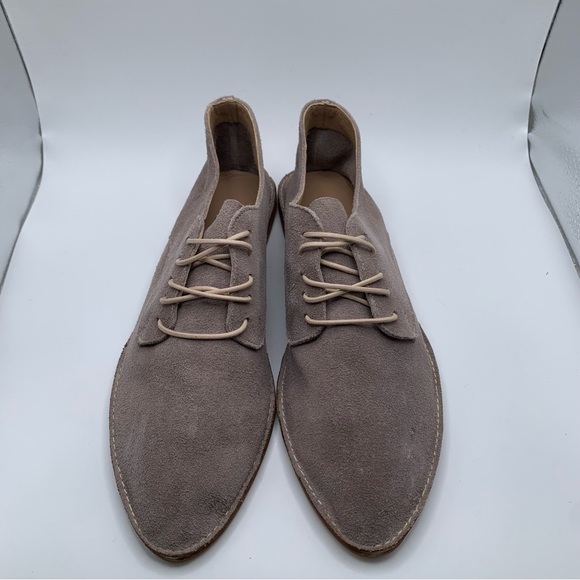 NWB KAANAS Women's Fiano Lace-Up Oxford Flat Shoe size 11 suede taupe - Picture 4 of 10